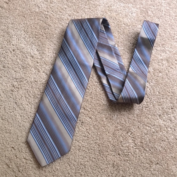 MURANO Earthy Striped SILK TIE *Hand Tailored* - Picture 9 of 9